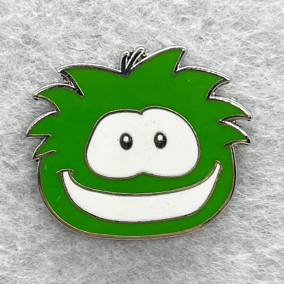 🔮 5/$25 Disney Club Penguin Puffles‎ Green Puffle Pin - Picture 1 of 2